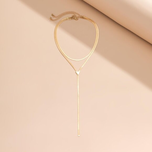 Chunky Gold Choker Necklace for Women,Trendy Silver Statement Necklace Long Snak - Picture 5 of 7